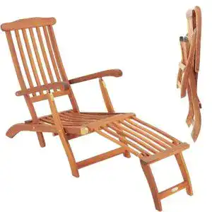 Gartenliege (Holz) Deuba Sonnenliege Queen Mary Akazien Holz