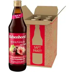 Rabenhorst-Saft Rabenhorst Wohlfühlen mit Eisen, 6er Pack