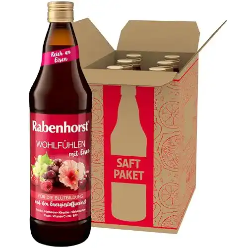 Rabenhorst-Saft Rabenhorst Wohlfühlen mit Eisen, 6er Pack