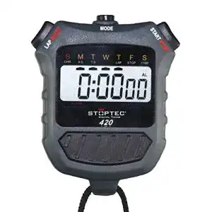 Stoppuhr Stoptec 420 – Digital Profi mit Druckpunktmechanik