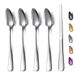 Grapefruitlöffel HOMQUEN 5-Teiliges Set, gezackte Kanten