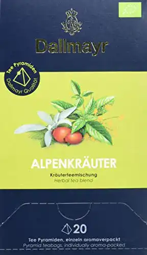 Bio-Kräutertee Dallmayr Teepyramide Alpenkräuter Bio, 50 g