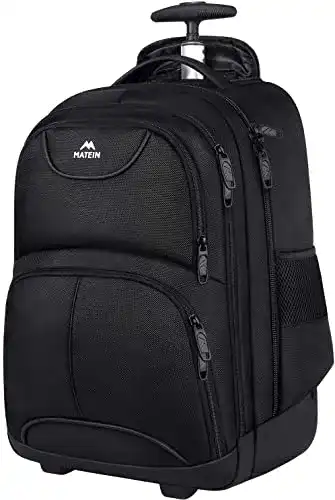 Laptop-Trolley MATEIN Business Trolley Reiserucksack mit Rollen