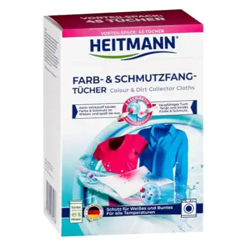 Farbfangtuch HEITMANN Farb- und Schmutzfangtücher, 45 Stück