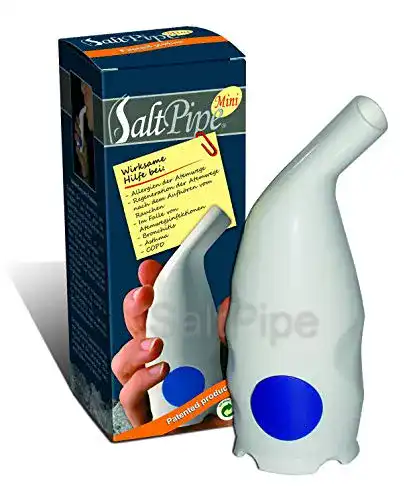 Salzinhalator SaltPipe Salzpfeife mini Salz Inhalator 2, Weiss