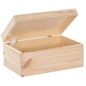 Holzkiste LAUBLUST mit Deckel 30x20x14cm, Natur, FSC®