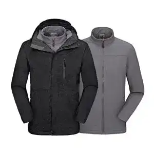 3-in-1-Jacke Herren Mapamyumco Herren Soft Shell Jacke Winterjacke 3