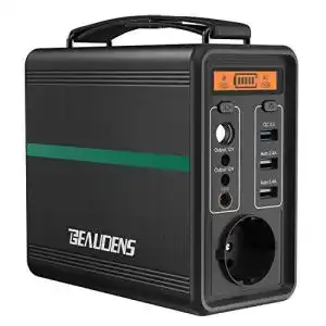 Powerbank mit Steckdose BEAUDENS Tragbar 166Wh, Akku