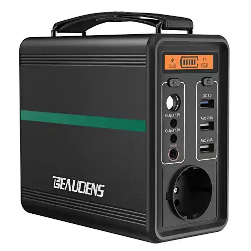 Powerbank mit Steckdose BEAUDENS Tragbar 166Wh, Akku