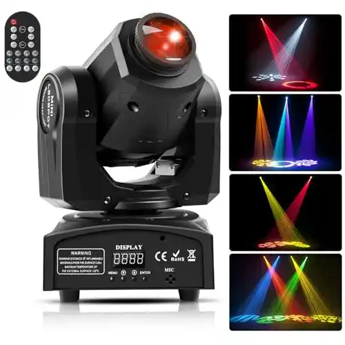 Die beste Moving Head UKing 50W DMX512 Disco Lichteffekt 8 Muster 2026 Test Bestseller Moving Head UKing 50W DMX512 Disco Lichteffekt 8 Muster