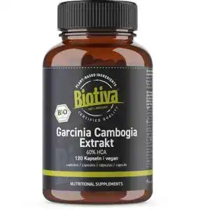 Garcinia Cambogia Biotiva Extrakt Bio hochdosiert 120 Kapseln