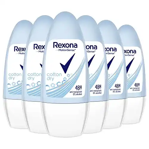 Rexona-Deo Rexona MotionSense Deo Roll-On Cotton Dry, 6 St.
