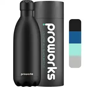 Trinkflasche 1,5 Liter Proworks Edelstahl Trinkflasche | 24 Std. Kalt