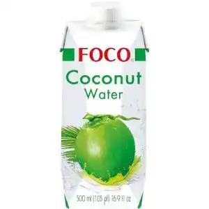 Bio-Kokoswasser Foco Kokosnusswasser, 100 % vegan 12 x 500 ml