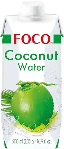 Die beste Bio-Kokoswasser Foco Kokosnusswasser, 100 % vegan 12 x 500 ml 2026 Test Bestseller Bio-Kokoswasser Foco Kokosnusswasser, 100 % vegan 12 x 500 ml