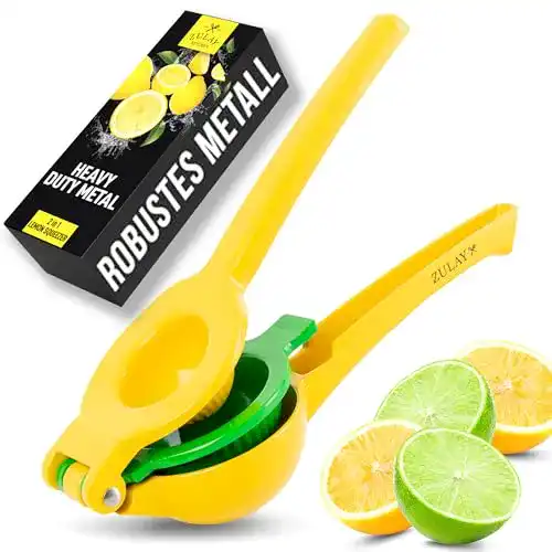 Zitruspresse manuell Zulay Kitchen Zulay Metall 2-in-1 Zitruspresse