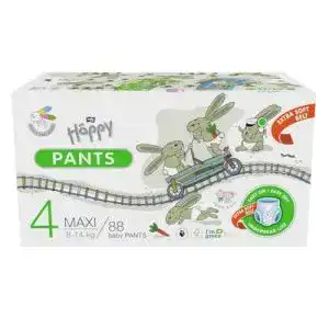 Biowindeln Bella Baby Happy ÖKOPACK Pants Gr.4, 8-14 kg, 88 St.