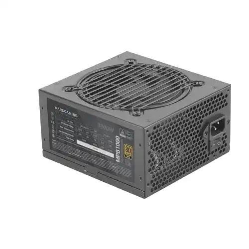 Mining-Netzteil MARSGAMING, ATX-Netzteil, 1000W, Schwarz/Rot