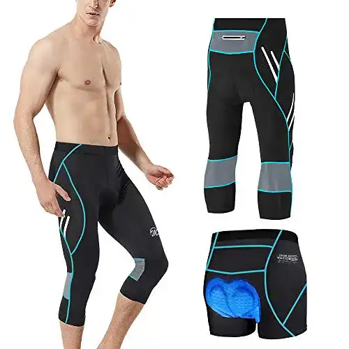3/4 Radhosen Herren MEETWEE Herren 3/4 Radhose Fahrradhose