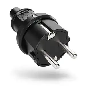 Schuko-Stecker ABSINA Aussenbereich mit Knickschutz