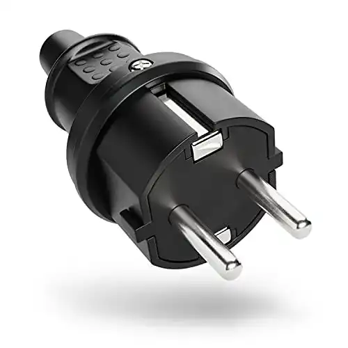 Schuko-Stecker ABSINA Aussenbereich mit Knickschutz