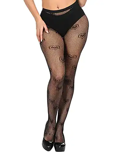Netzstrümpfe Kikoroco Damen Sexy Strumpfhose Hohe Taille
