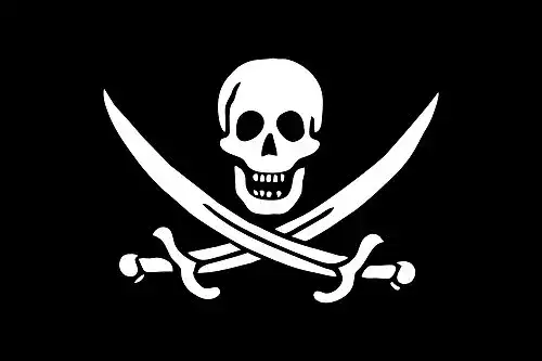 Piratenflagge TrendClub100 ® „Pirat Jolly Roger, Jack Rackham“