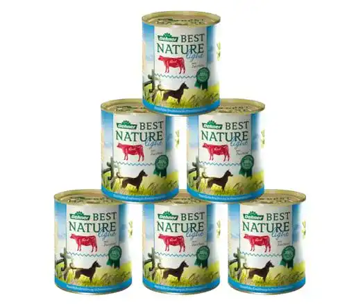 Diät-Nassfutter Hund Dehner Best Nature Hundefutter Light, Rind
