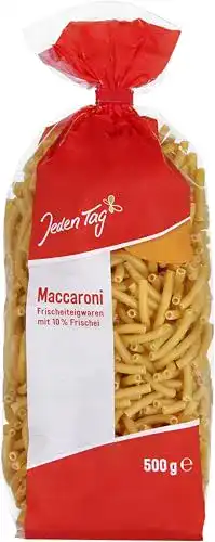 Die beste Eiernudeln Jeden Tag J.Tag Nudeln m.Ei 500g, Maccaronii 2026 Test Bestseller Eiernudeln Jeden Tag J.Tag Nudeln m.Ei 500g, Maccaronii