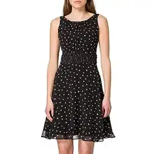 Esprit-Kleid ESPRIT Recycelt: Chiffon-Kleid mit Geraffter Taille