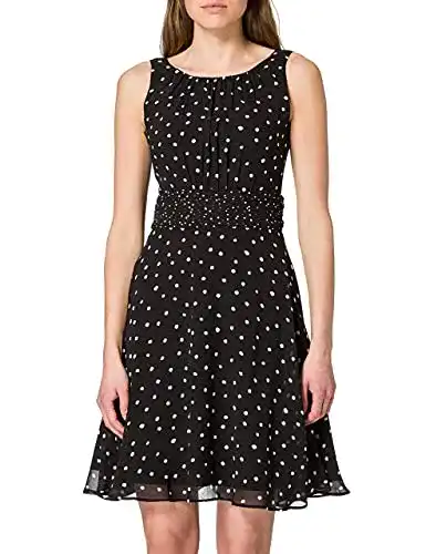 Esprit-Kleid ESPRIT Recycelt: Chiffon-Kleid mit Geraffter Taille