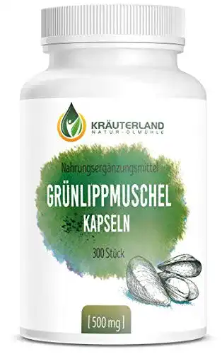 Grünlippmuschel-Kapseln Kräuterland Natur-Ölmühle, 300 Stück