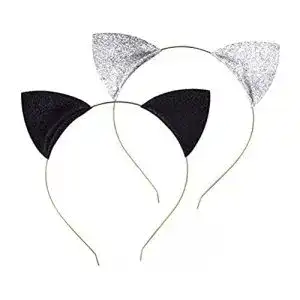 Katzenohren FRCOLOR 2pcs Glitzer Katze Ohren Stirnbänder