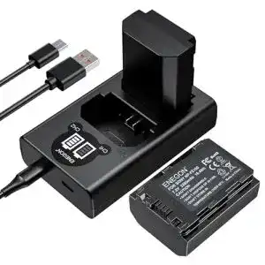 Sony-Akkus ENEGON Ersatzakku (2 Stück) und Smart LED Dual USB