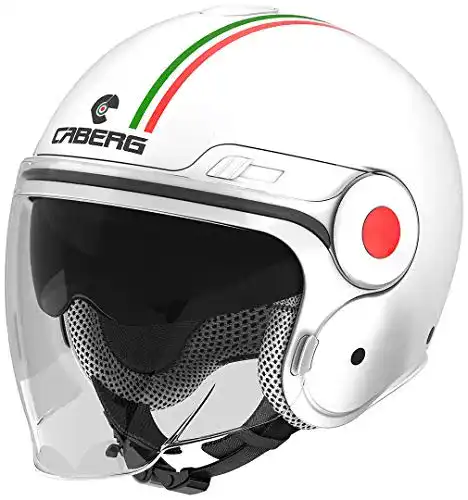 Caberg-Jethelm Caberg Uptown Italia Helm Weiss Grün Rot