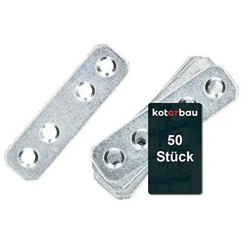 Lochplatten KOTARBAU 60 x 16 mm verzinkt Silber Flachverbinder