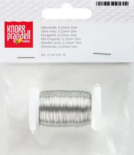 Silberdraht Knorr Prandell 216464718 Ø 0,25 mm 50 m, versilbert