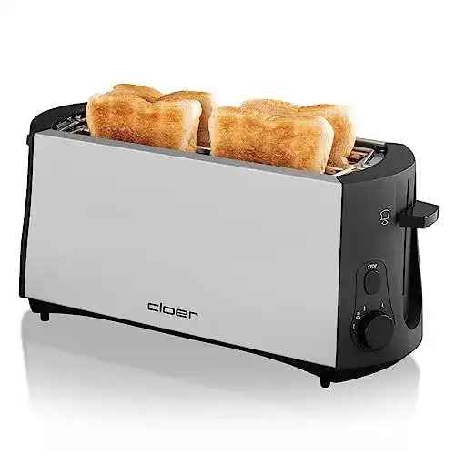 Doppel-Langschlitztoaster Cloer 3710, 1380 W, Krümelschublade