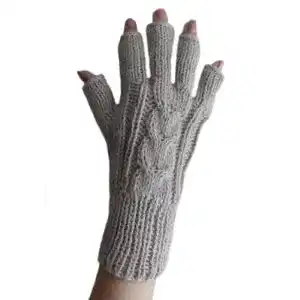 Alpaka-Handschuhe Alpacaandmore Fingerfreie Gestrickte Handschuhe