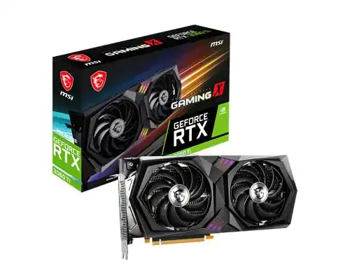 Geforce RTX 3060 MSI Ti GAMING X 8G LHR Gaming Grafikkarte – NVIDIA