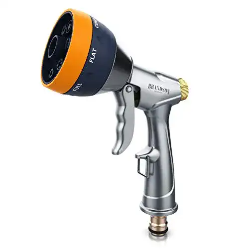 Gartenbrause Brandson, Garten Handbrause Metall 7 Sprühmuster