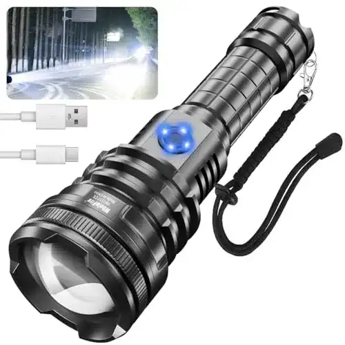 Taschenlampe 10.000 Lumen WholeFire LED Taschenlampe, USB