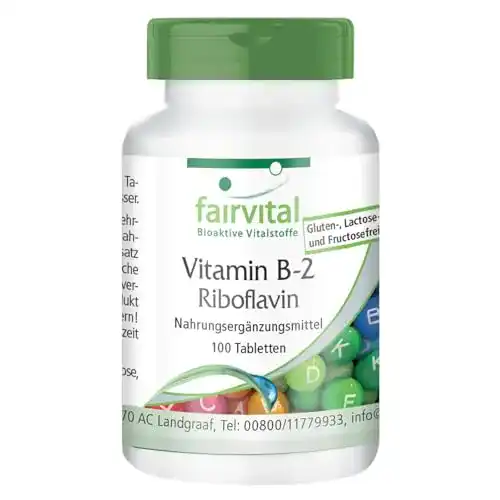 Riboflavin fairvital Vitamin B2 100mg, 100 Tabletten