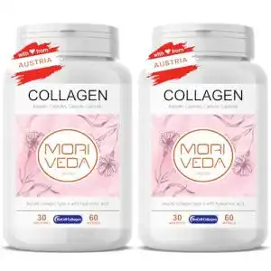 Hyaluron-Kollagen-Kapseln MoriVeda NP-Vital Biocell, 2x 60 Stück