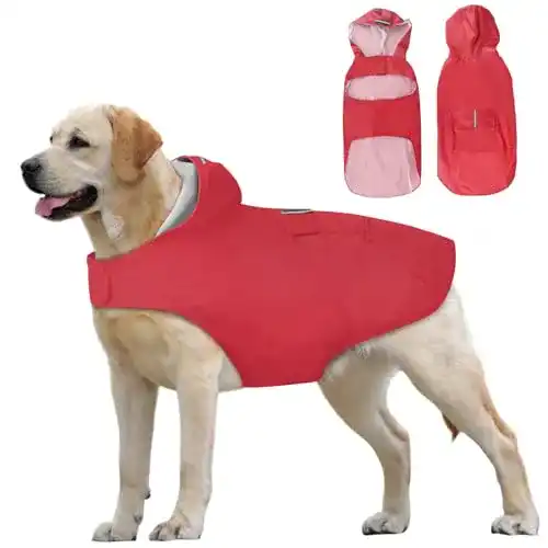 Hunde-Regenmantel Idepet Regenmantel mit Kragenloch