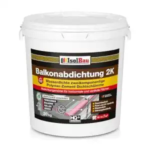Dichtschlämme Isolbau 20kg Balkonabdichtung 2-K Abdichtung