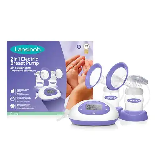 Die beste Doppel-Milchpumpe Lansinoh 2in1 Elektrisch, LCD-Display 2026 Test Bestseller Doppel-Milchpumpe Lansinoh 2in1 Elektrisch, LCD-Display