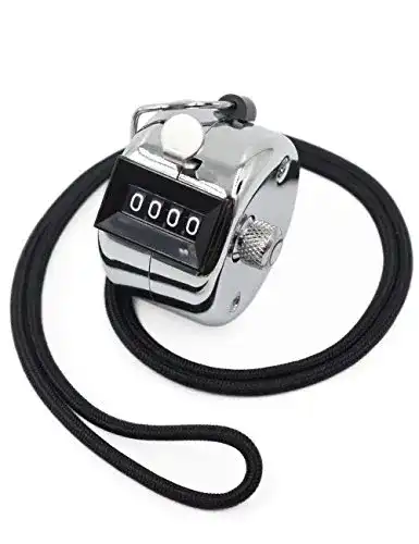 Handzähler Amble, Zähler Mechanischer Klickzähler Metall Digital
