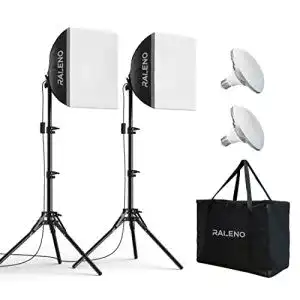 Softbox-Set RaLeno Softbox, 50 W LED Softboxen, 2 x 40