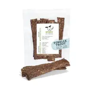 Fisch für Hunde ROQSY Natur-Dörrfisch 100% Forelle Trocken